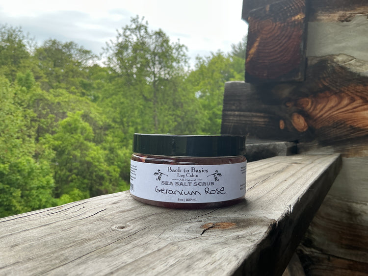 Geranium Rose Sea Salt Scrub