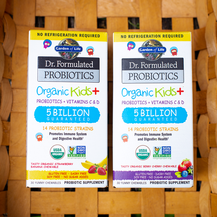 Dr. Formulated Probiotics Organic Kids Strawberry Banana 5B (Shelf Stable)