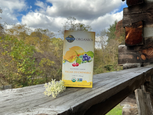 Garden of Life Organics 2000 IU Vegan D3 (Raspberry-Lemon Chewable)