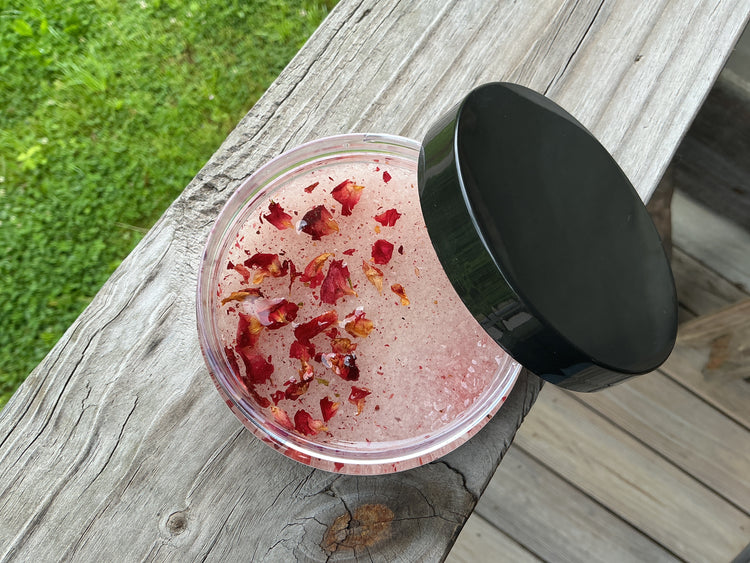 Geranium Rose Sea Salt Scrub